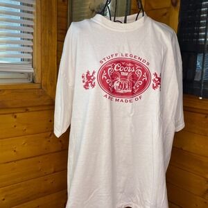 Vintage 2013 Wrangler NFR Coors Banquet T-Shirt XL Rodeo Las Vegas Promo White